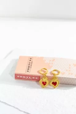 Fortune & Frame Sacred Heart Earrings -FRAME SHOP 008ff82d 7f85 4b2c 96c3 3c1ec54181f9