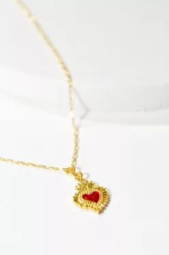 Fortune & Frame Sacred Heart Pendant Necklace -FRAME SHOP 0f0b5287 1700 45b4 8856 71a5725529c6