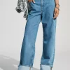 Frame Rolled-Cuff High-Rise Wide-Leg Jeans -FRAME SHOP 4122941520062 093 b