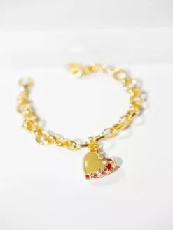 Fortune & Frame Jeweled Heart Bracelet -FRAME SHOP CB HRT G 65 1761141 6 f1394c2d 1b14 4934 bee9 ef657df32279