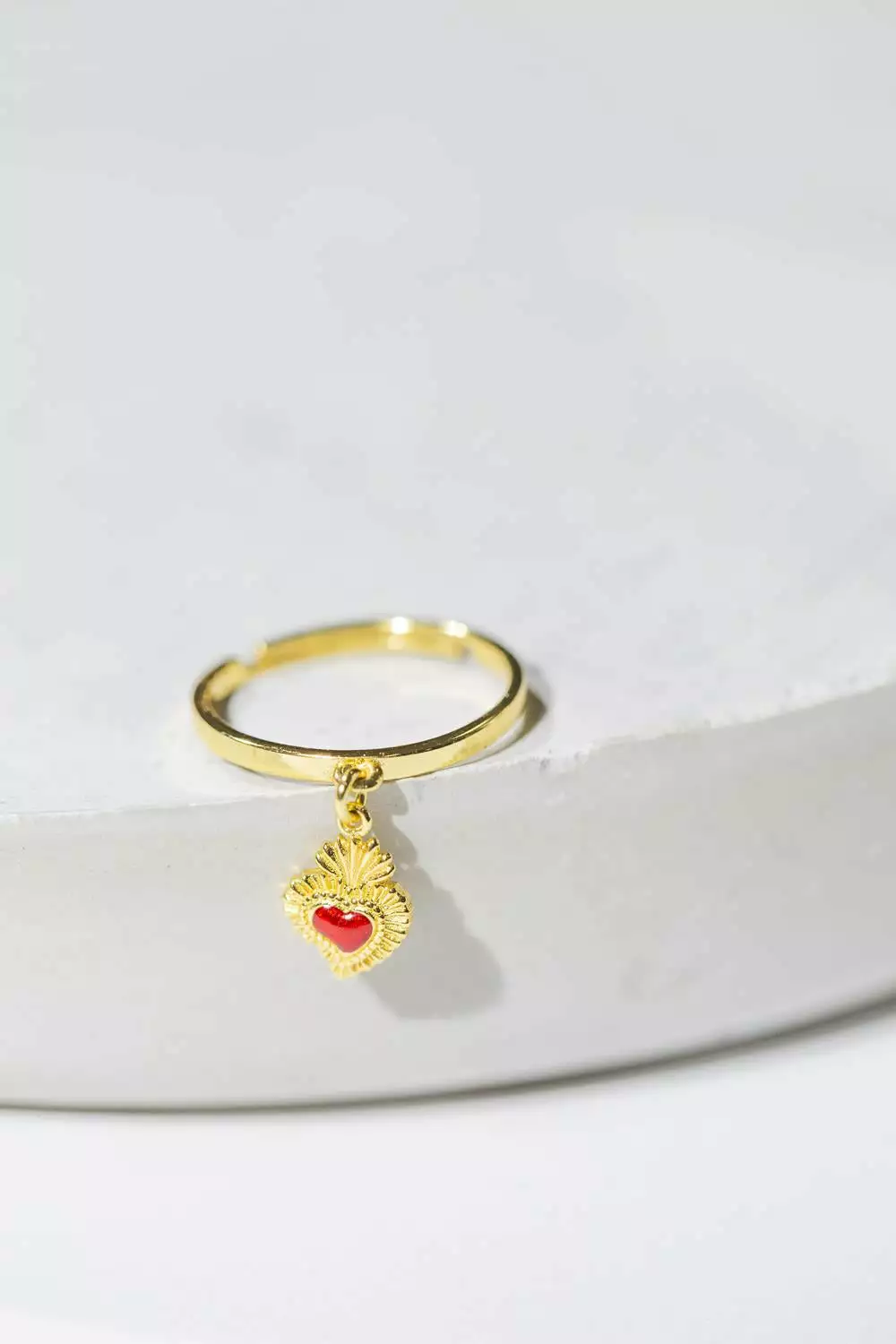 Fortune & Frame Sacred Heart Charm Ring 3 Fortune & Frame Sacred Heart Charm Ring