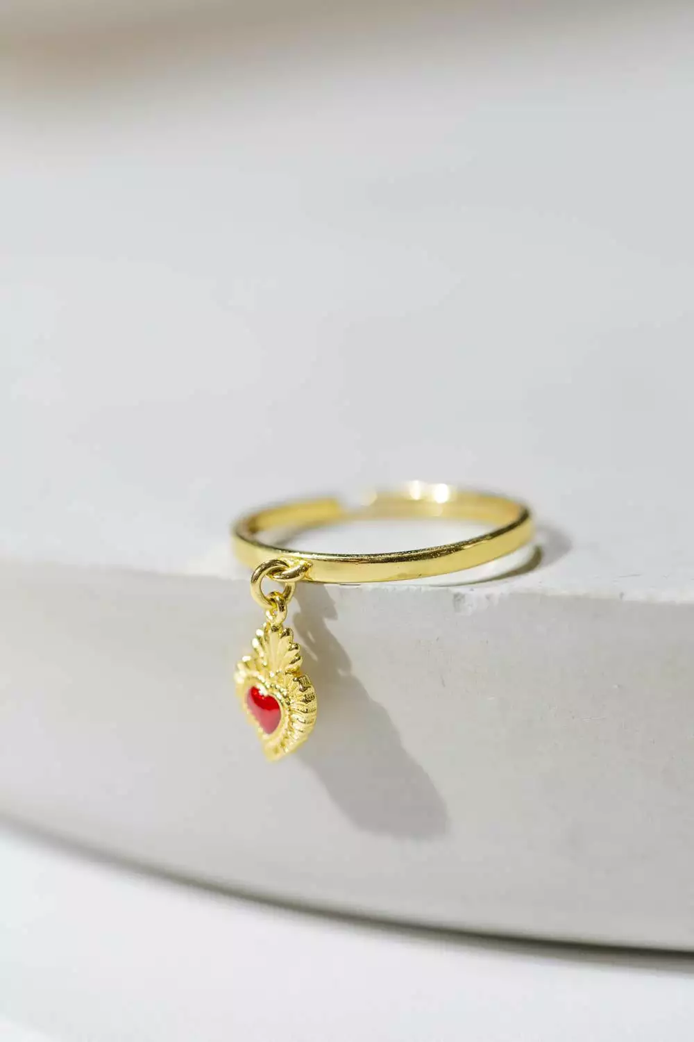 Fortune & Frame Sacred Heart Charm Ring 4 Fortune & Frame Sacred Heart Charm Ring - Image 2