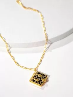 Fortune & Frame Book Locket Necklace -FRAME SHOP CN BK BLK G 1741994 8