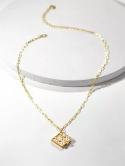 Fortune & Frame Mother Of Pearl Book Locket Necklace -FRAME SHOP CN BK PRL G 1761141 6 ad92b9ba 997f 4cad b7a2 f73b8e300055