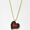 Fortune & Frame Deco Heart Locket Necklace -FRAME SHOP CN DHRT 2013482 1