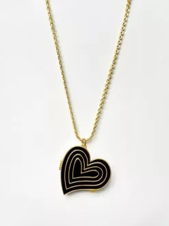 Fortune & Frame Deco Heart Locket Necklace -FRAME SHOP CN DHRT 2013482 10