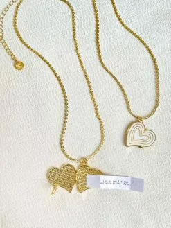 Fortune & Frame Deco Heart Locket Necklace -FRAME SHOP CN DHRT 2013482 13