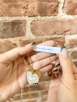 Fortune & Frame Deco Heart Locket Necklace -FRAME SHOP CN DHRT 2013482 15