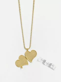 Fortune & Frame Deco Heart Locket Necklace -FRAME SHOP CN DHRT 2013482 19