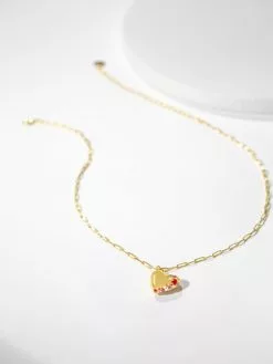 Fortune & Frame Jeweled Heart Locket Necklace -FRAME SHOP CN HRT LKT G 1761141 6 9ee14045 b9fb 4d48 aa59 797fb8ab2888