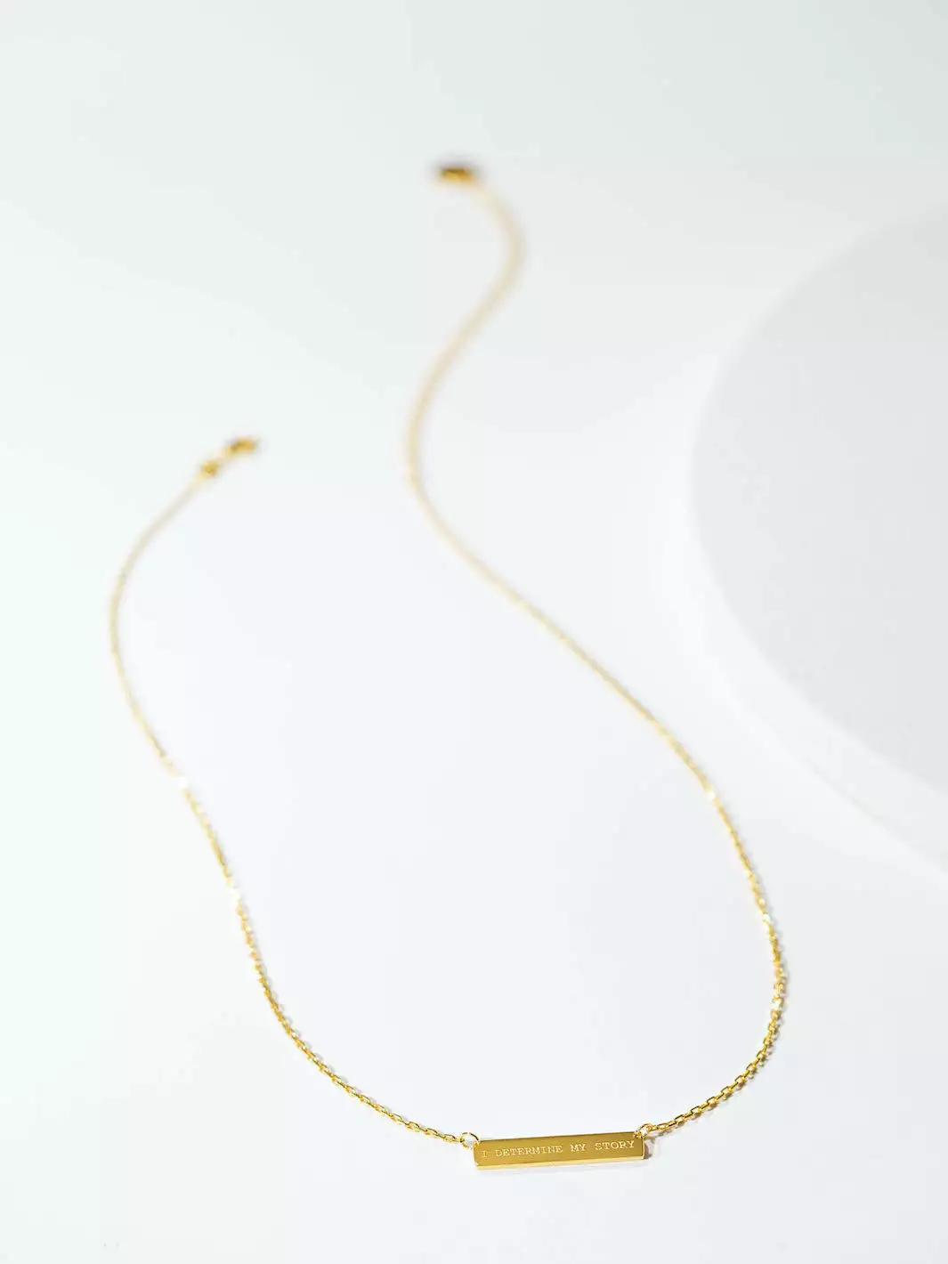 Fortune & Frame “I Determine My Story” Engraved Necklace 4 Fortune & Frame “I Determine My Story” Engraved Necklace - Image 2