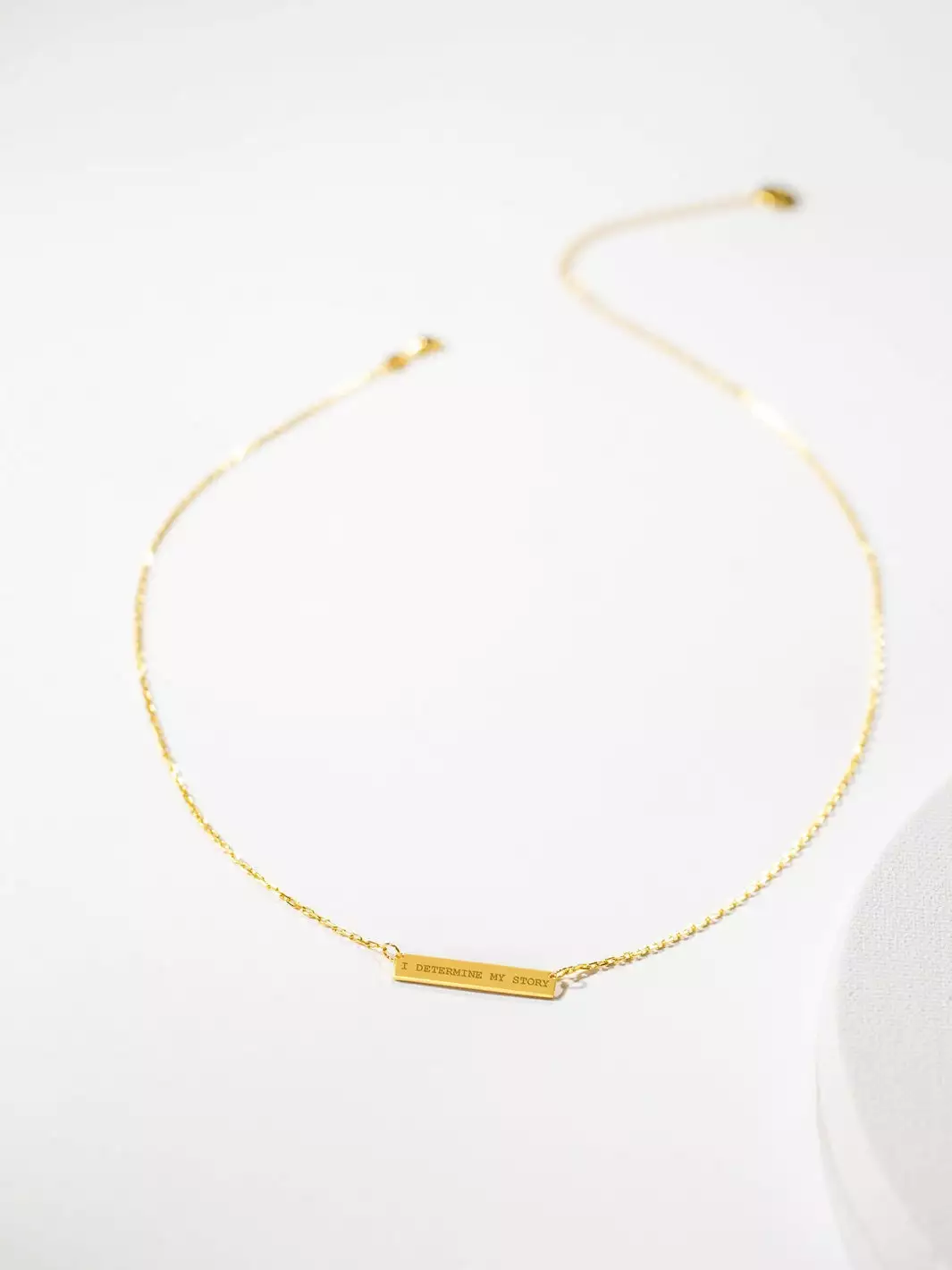 Fortune & Frame “I Determine My Story” Engraved Necklace 6 Fortune & Frame “I Determine My Story” Engraved Necklace - Image 4
