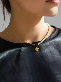 Fortune & Frame Fortune Cookie Pearl Necklace -FRAME SHOP FC PN Gd 2013482 5