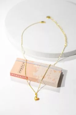 Fortune & Frame Jeweled Heart Pendant Necklace -FRAME SHOP b0a38c72 bdd5 4e73 9f66 7fec2179e756