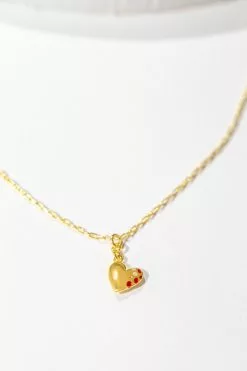 Fortune & Frame Jeweled Heart Pendant Necklace -FRAME SHOP ea90fb9c d885 463b 84b3 67f510bf34c9