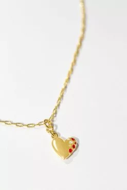 Fortune & Frame Jeweled Heart Pendant Necklace -FRAME SHOP f968d725 b035 42ce 9653 5b8c3c9683e2